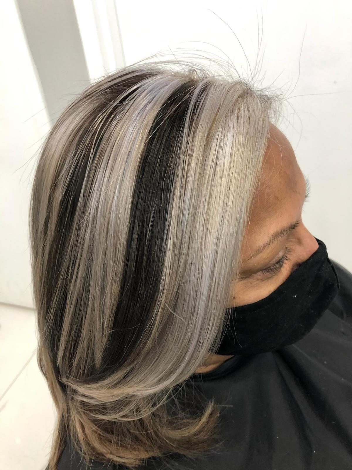block hair colour